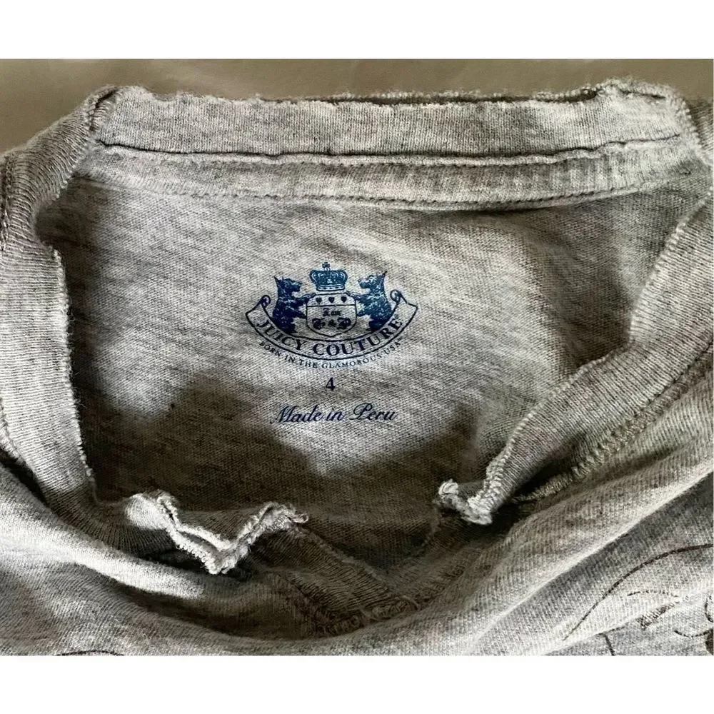 Juicy Couture Girl’s Long-sleeve T-shirt, Sz:4